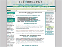 Tablet Screenshot of cf-ezcart.com